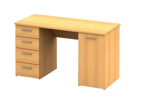 Kondela 355598 PC stôl EUSTACH NEW hnedá drevotrieska 60 x 137 x 76.3 cm