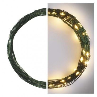 EMOS Lighting D3AW04 LED vianočné nano reťaz zelená, 7,5 m, vonkajšia aj vnútorná, teplá biela 1550030003