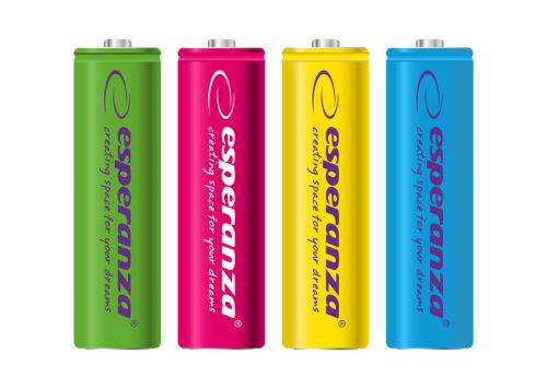 Esperanza Ni-MH dobíjacie batérie 2000mAh 4 ks mix farieb EZA108