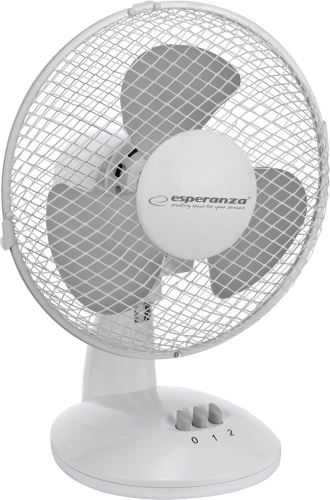 Esperanza 9" stolný ventilátor ZEPHYR, biely EHF004WE