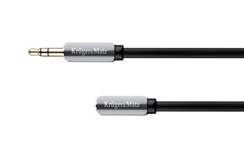Kruger & Matz Zásuvný kábel 3,5 stereo jack 3,0 m sivý KM0317