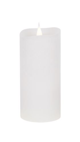 Vipow Střední LED vosková svíčka rustikální bílá LED0202-1