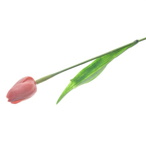 Indecor Umelá kvetina tulipán tmavo ružová 40 cm X09360