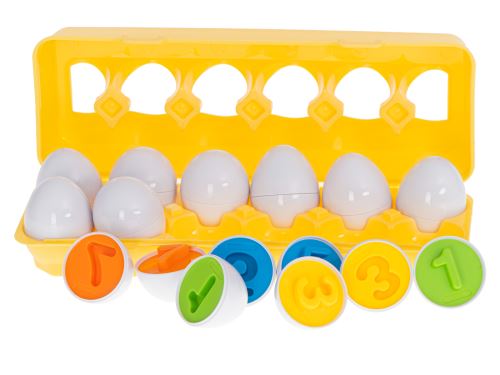 KIK Vzdelávacie puzzle v tvare vajíčka, plast KX5964