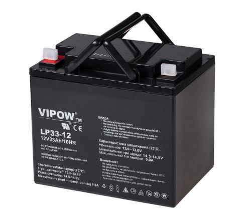VIPOW Gélová batéria 12V 33Ah BAT0227 10,7 kg
