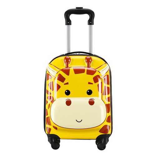 KIK KX3963_2 Detský cestovný kufor na kolieskach žirafa