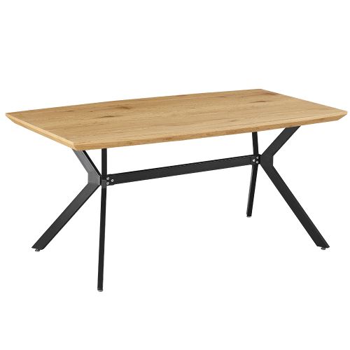 Kondela 261517 Jedálenský stôl, hnedá, čierna, 160x90 cm, MEDITER 90 x 160 x 75 cm