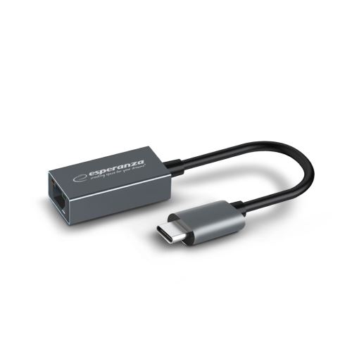 Esperanza Sieťový adaptér s konektorom USB C ENA102 1000 MBPS