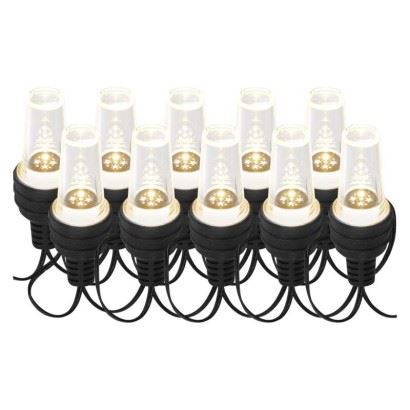 Emos LED svetelná reťaz – 10x párty žiarovky DCPC08, 4,5 m, vonkajšia aj vnútorná, studená biela 1550002043