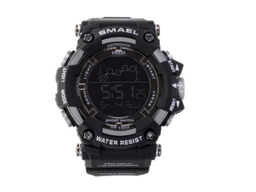 SMAEL KX5268_1 Pánske vojenské vodotesné LED hodinky čierne