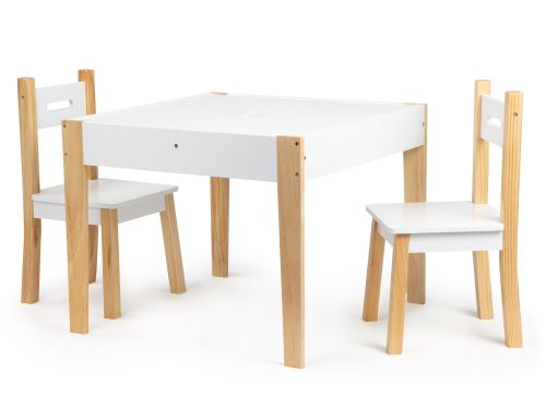 ECOTOYS OT143 Set detského nábytku stôl s dvoma stoličkami 3 ks