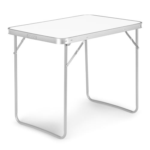 MODERNHOME HTA70 WHITE Turistický skladací stôl 70x50 cm biela