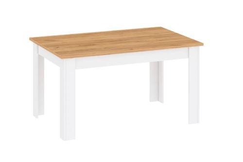 Kondela 263919 Jedálenský stôl, biela LANZETTE S drevotrieska 86 x 135 x 76.7 cm