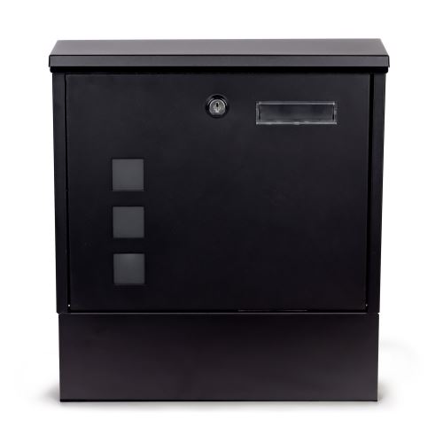MODERNHOME HPB2210-GS BLACK Poštová schránka na listy a letáky
