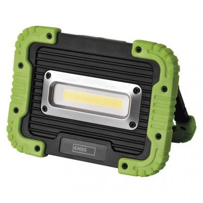 Emos COB LED nabíjací pracovný reflektor P4534, 600 lm, 3000 mAh, čierno-zelená 1450000310