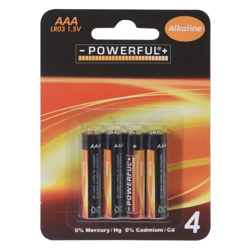 Excellent Alkalické batérie 4x AAA 1,5 V 870646