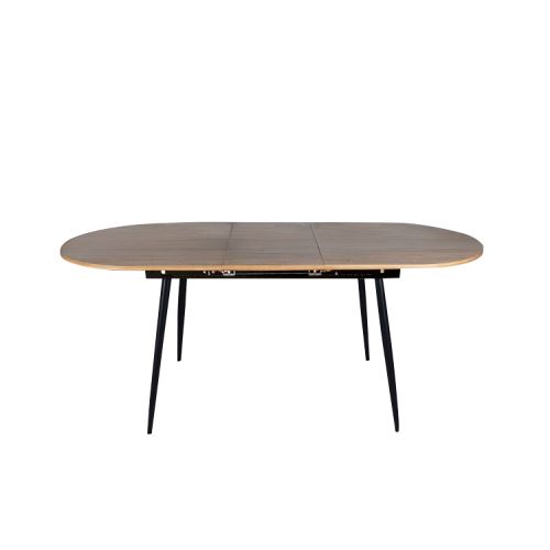 Kondela 373612 Jedálenský stôl rozkladací dub, čierna 150-190x75 cm TAMERON
