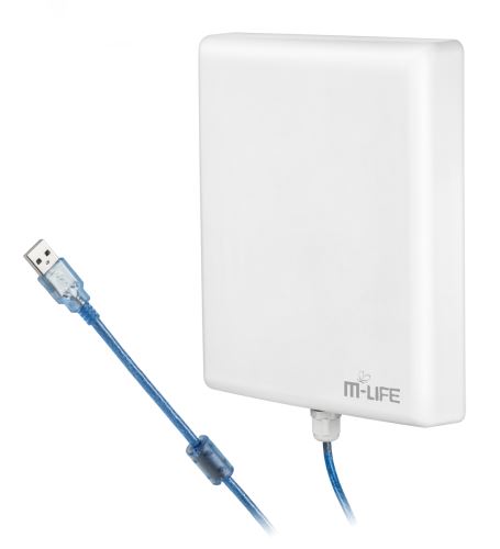 Aktívna Wi-Fi USB 36dB M-Life anténa ML0649