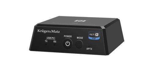 Kruger & Matz Bluetooth vysielač a prijímač BT-1 čierny KM0352
