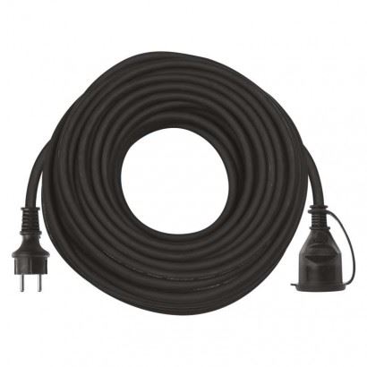 Emos Vonkajší predlžovací kábel 30 m P01730, 1 zásuvka, 230 V, čierny 1901213000