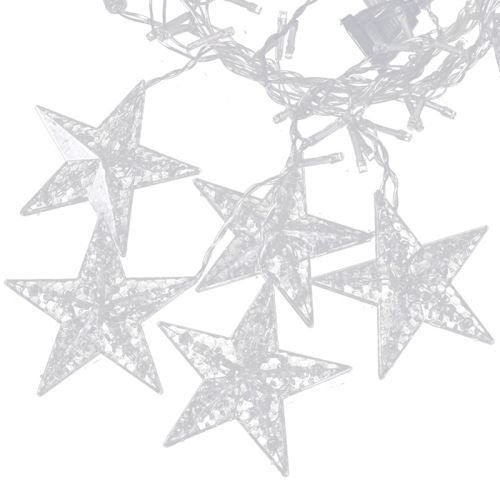 MULTISTORE JY-WD-007 BLUE Vianočný svetelný záves snehové vločky a hviezdy 138 LED