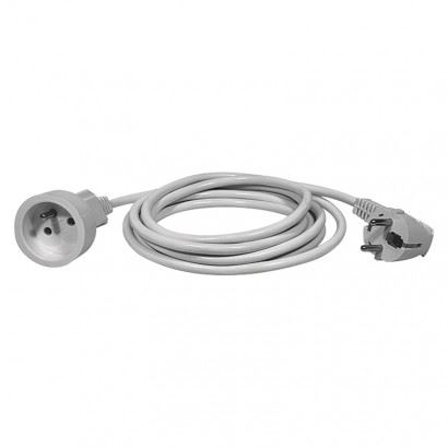 Emos P0117 Predlžovací kábel 7 m, 1 zásuvka, biely, PVC, 1 mm2 1901010700
