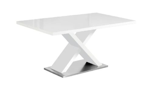 Kondela 242918 Jedálenský stôl, biely s vysokým leskom HG, 160x90 cm, Farnel 90 x 160 x 76 cm
