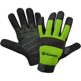 FIELDMANN Pracovné rukavice 11"/XXL FZO 6011 čierno-zelené 50001782