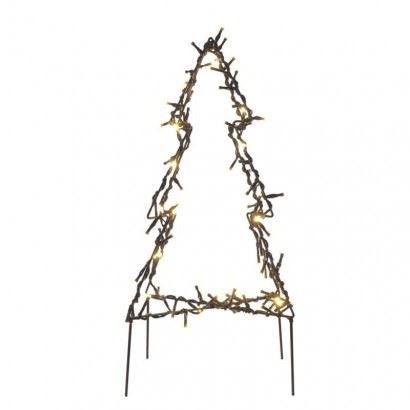 Emos LED vianočný stromček kovový DCZW05, 50 cm, vonkajšia aj vnútorná, teplá biela 1550000090