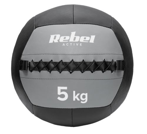 REBEL RBA-3107-5 ACTIVE Medicinbal na cvičenie 5 kg čierná