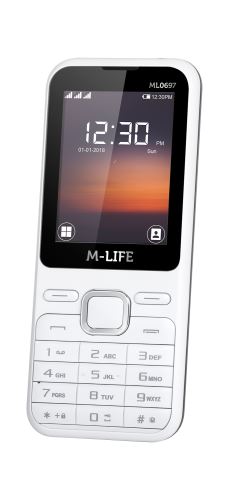 GSM telefón M-Life ML0697W biely