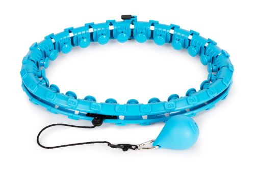 MODERNHOME GB-DHH Hula hoop s masérom a prídavným závažím modrá farba