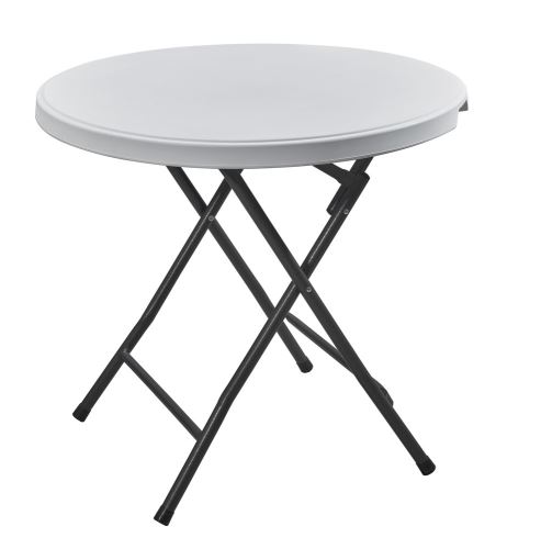 Rojaplast Stôl CATERING 80cm, biely 612/3